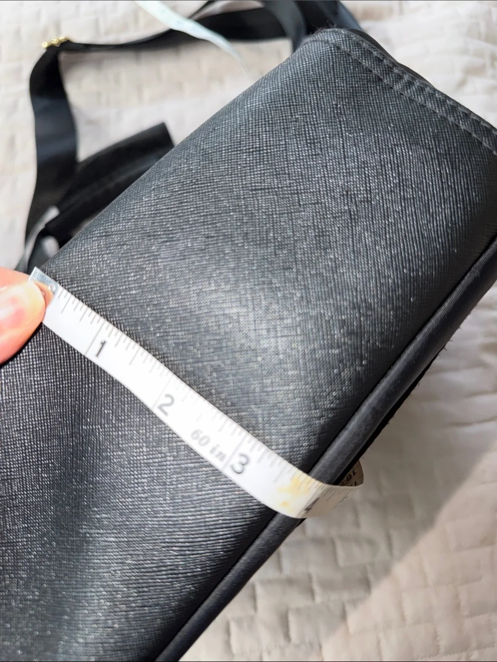 Laundry By Shelli Segal Black Nylon Laptop Tote with Gold Hardware